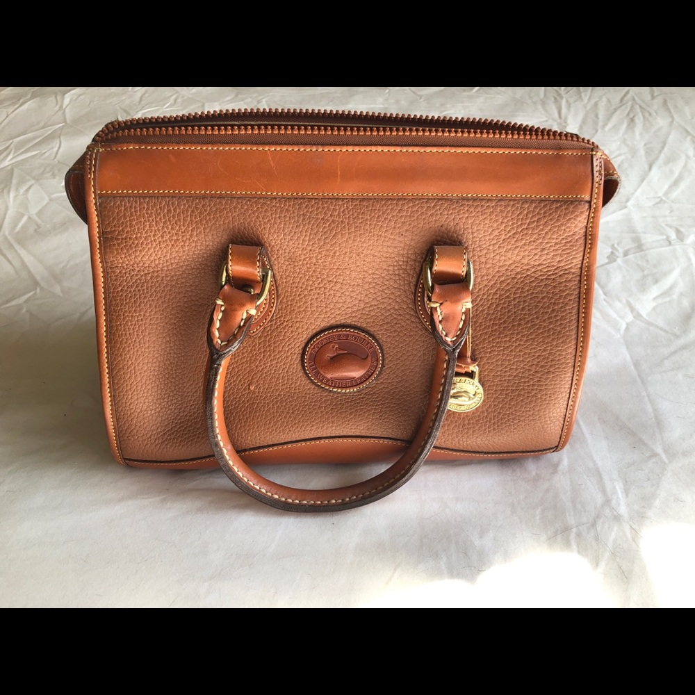Dooney & Burke saddle brown satchel
